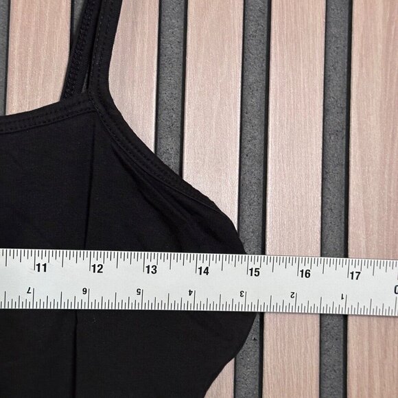 ATM Bodysuit Large Womens Black One Piece Spaghetti Strap Thong - Picture 3 of 7